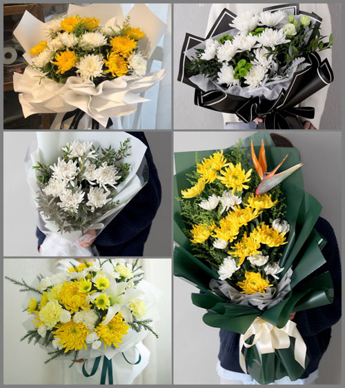 贵州毕节市织金县板桥镇白果村白事花束代送